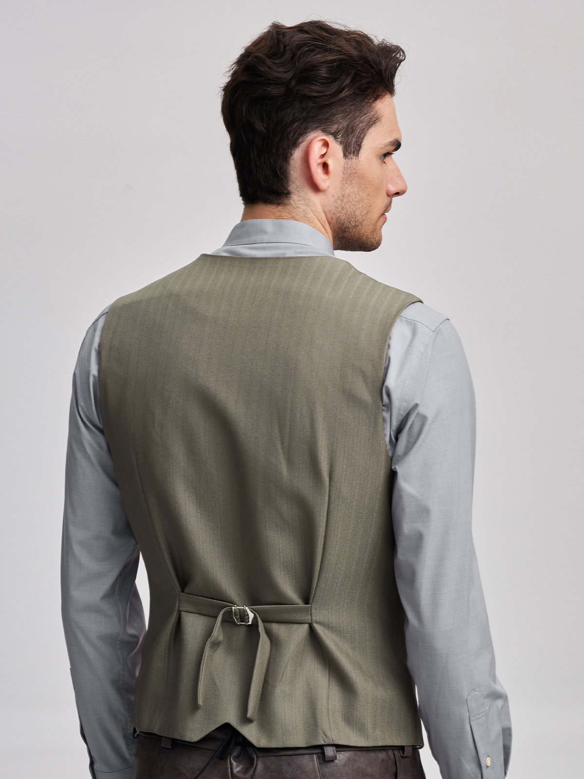Dirndl mit Weste in Braun