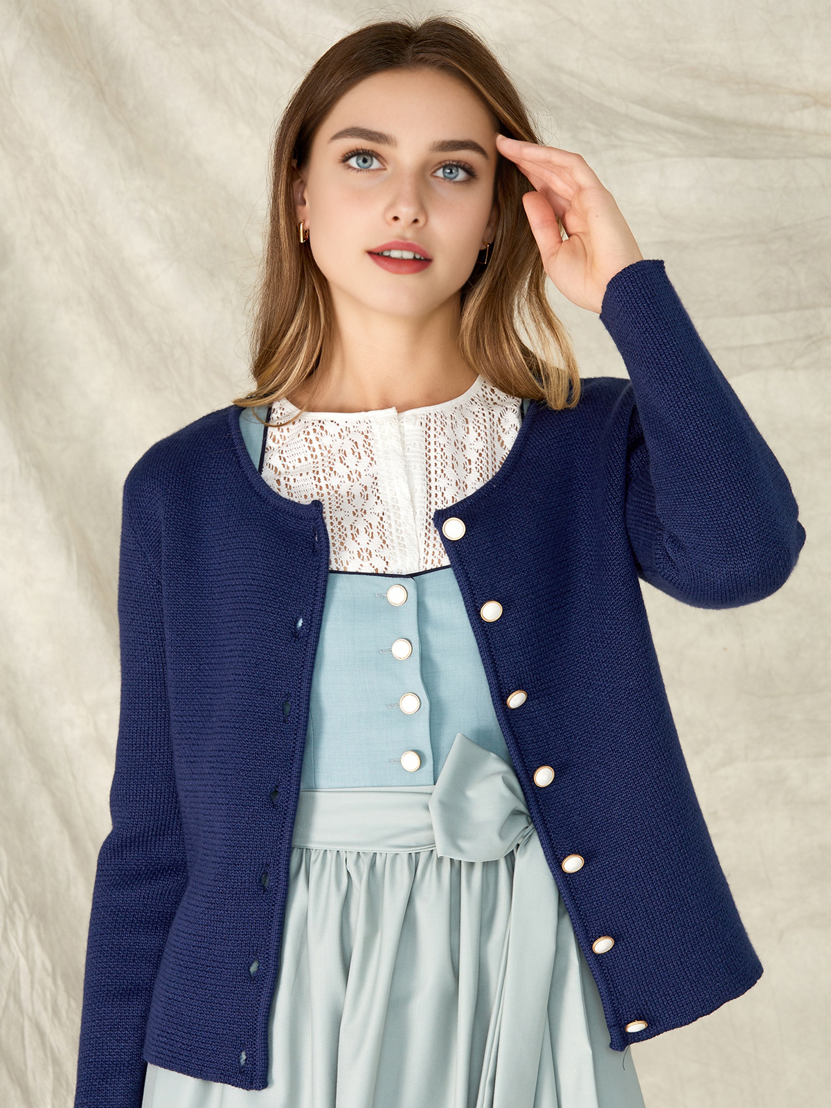 Dirndl Blau in Marineblau