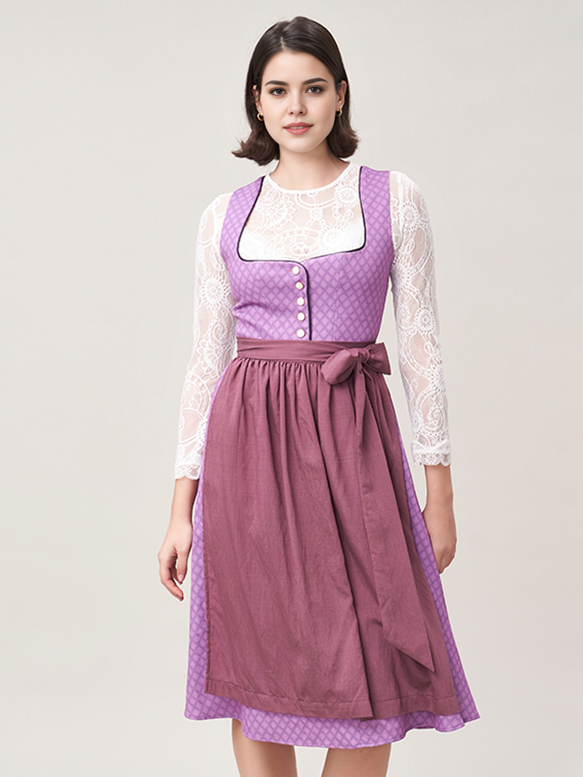 Dirndl in Lila – Eleganz und Tradition vereint